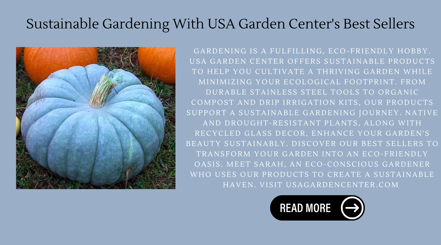 Sustainable Gardening With USA Garden Center's Best Sellers