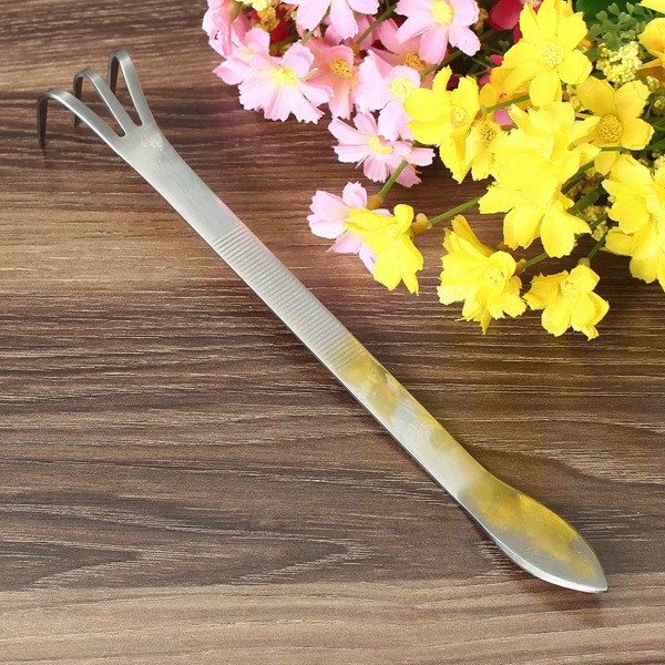Multi-Functional Root Rake And Spatula Stainless Steel Tool
