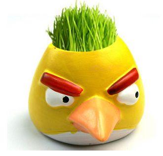 Angry Bird gardening mini ceramic flower pot