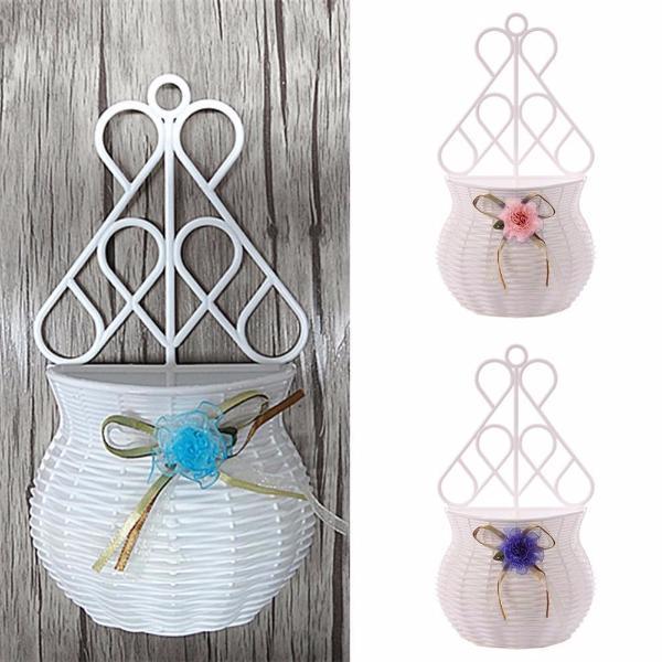 Handmade Flower Basket wall mount vase