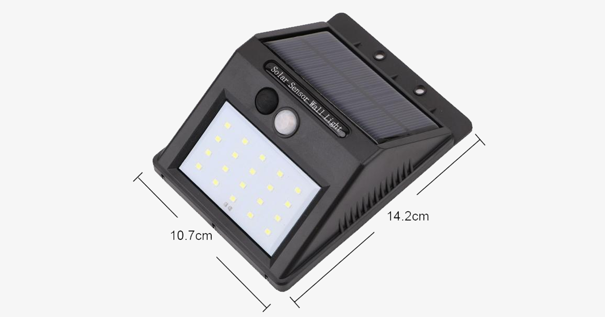 LED Solar-Powered Motion Sensor Security Light - 2 Pack